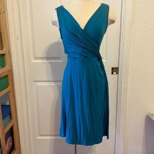 NWT Tommy Bahama Teal Jambour Side Knot Sleeveless Dress